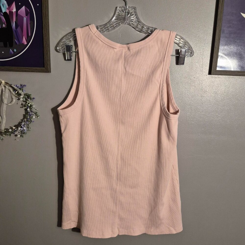 Pink Ribbed Tank Top - Picture 2 of 6